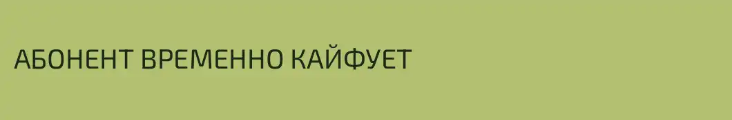 АБОНЕНТ ВРЕМЕННО КАЙФУЕТ